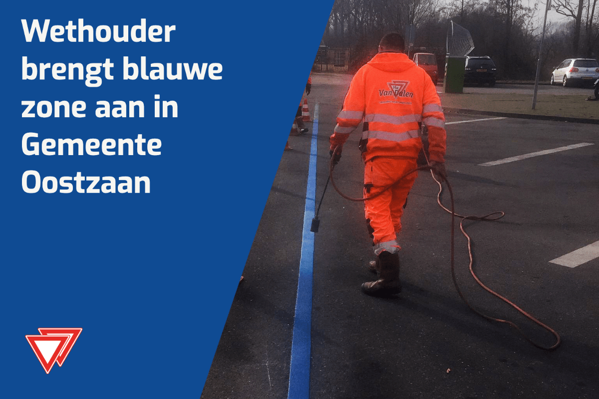 Wethouder brengt blauwe zone aan